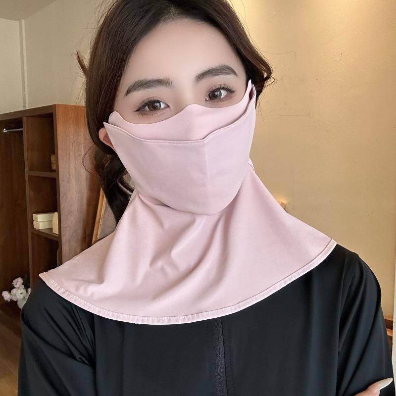 

Breathable Sun Protection Neck Mask For Drinking Water UV Resistant No Trace Design For Outdoor Work Or Sports Short розовый