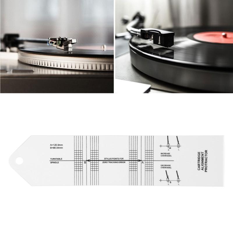 Turntables Cartridge Stylus Alignment Gauges Stylus Calibration Protractors for Audiophiles and Vinyls Enthusiasts