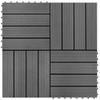 Day and Night - Day and Night WPC Porch Tiles 30x30 Cm 2 M² Gray 22 Units
