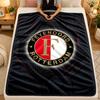 Flannel BlanketFeyenoord Warm Soft Throw Blanket for Indoor Sofa Bed Living Room Use