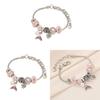 Mermaid Tail Beaded Bracelet With Crystal Accents For Girls Giftgiving