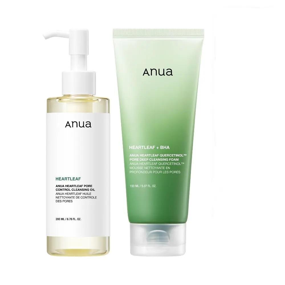 

ANUA Heartleaf Pore Control Cleansing Duo Set Oil 200ml + Foam 150ml