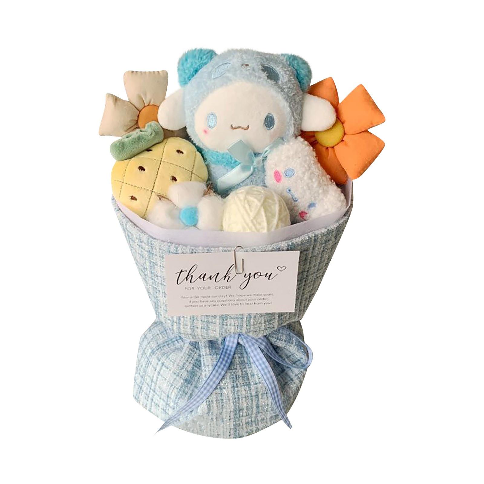 

Плюшевая кукла-букет, плюшевый букет ручной работы с героями мультфильмов, искусственные цветы и плюшевые игрушки на день рождения, свадьбу, выпускной, день святого валентина, рождественский букет One Size