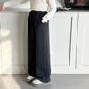 Girls' Velvet Wide-Leg Pants Winter 2025: Trendy Slim Fit, Thick Warmth, Straight-Leg Long Pants for Big Girls