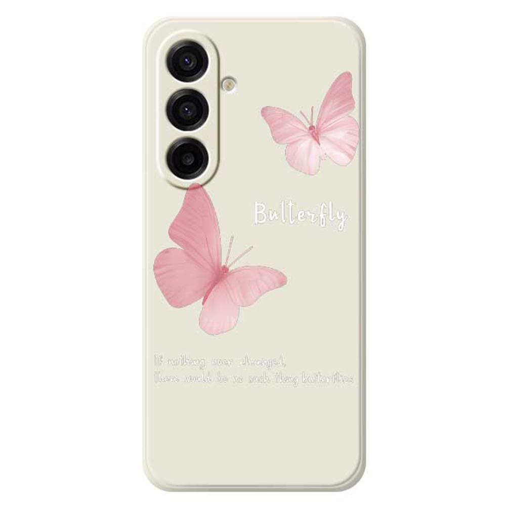 For Samsung Galaxy A17 5G Case Butterfly Pattern Printing Straight Edge TPU Phone Back Cover