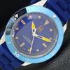 YENİLENMİŞ TITUS SWISS ERKEK 40MM DÖNER BEZEL MAVİ KADRAN KOL SAATİ a432734-2 R113-a432734