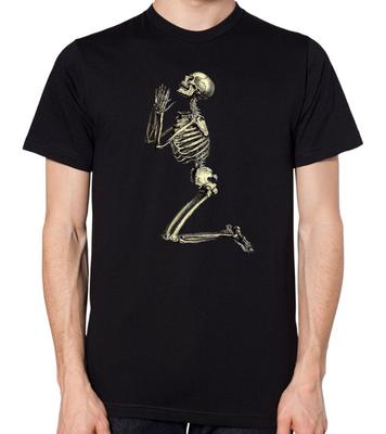 Skelett betendes T-Shirt