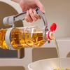 Beverage Bottle Pourer Handle Precision Flow Control Anti Spill Handle with Built-In Bottle Opener