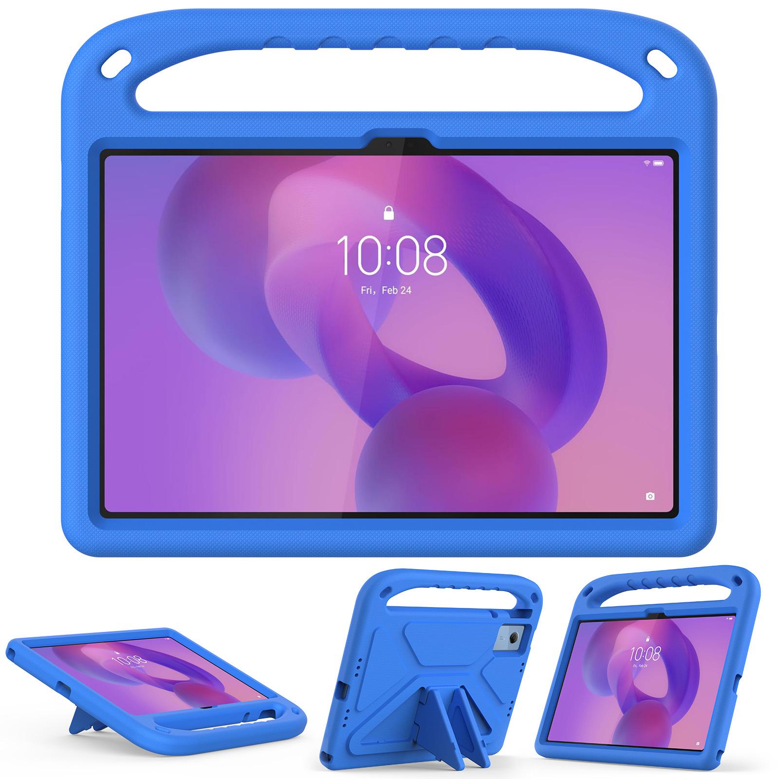 Standaard EVA Hoes Voor Lenovo Idea Tab K11 Gen2 Xiaoxin Pad 11 TB335FC TB336FU TB336ZU Met Handvat Kindvriendelijke Cover Lenovo Idea Tab 2025 blauw
