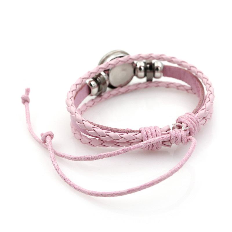 KPop Demon Hunter Bracelet Cartoon Anime Cosplay Bracelet Woven Rope Chain Pendant Fashion Accessories Girl Peripheral for Fans