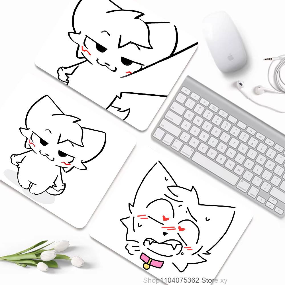 Boykisser Gatto Buffo Tappetino Mouse Mousepad Divertente Mouse Pad Bordo Bloccato Piccolo Per Giocatori Tappetino Scrivania Computer Rettangolare Gomma Antiscivolo
