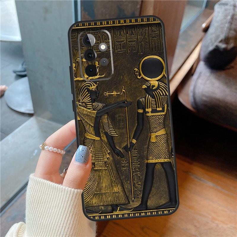 Egypt Pharaoh Mural Case For Samsung Galaxy A54 A34 A14 A53 A33 A73 A13 A51 A71 A12 A22 A32 A42 A52 A50 Back Cover