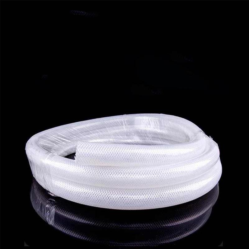 1 Meter ID 4-50mm Food Grade Silicone Tube High Pressure Steam Silicone Braided Tube Heat Resistant Braided Fiber Hose OD 9-64mm