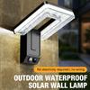 New Solar Wall Light, Smart Human Body Sensing LED Lamp, Waterproof Outdoor Courtyard Garden Decoration Lighting