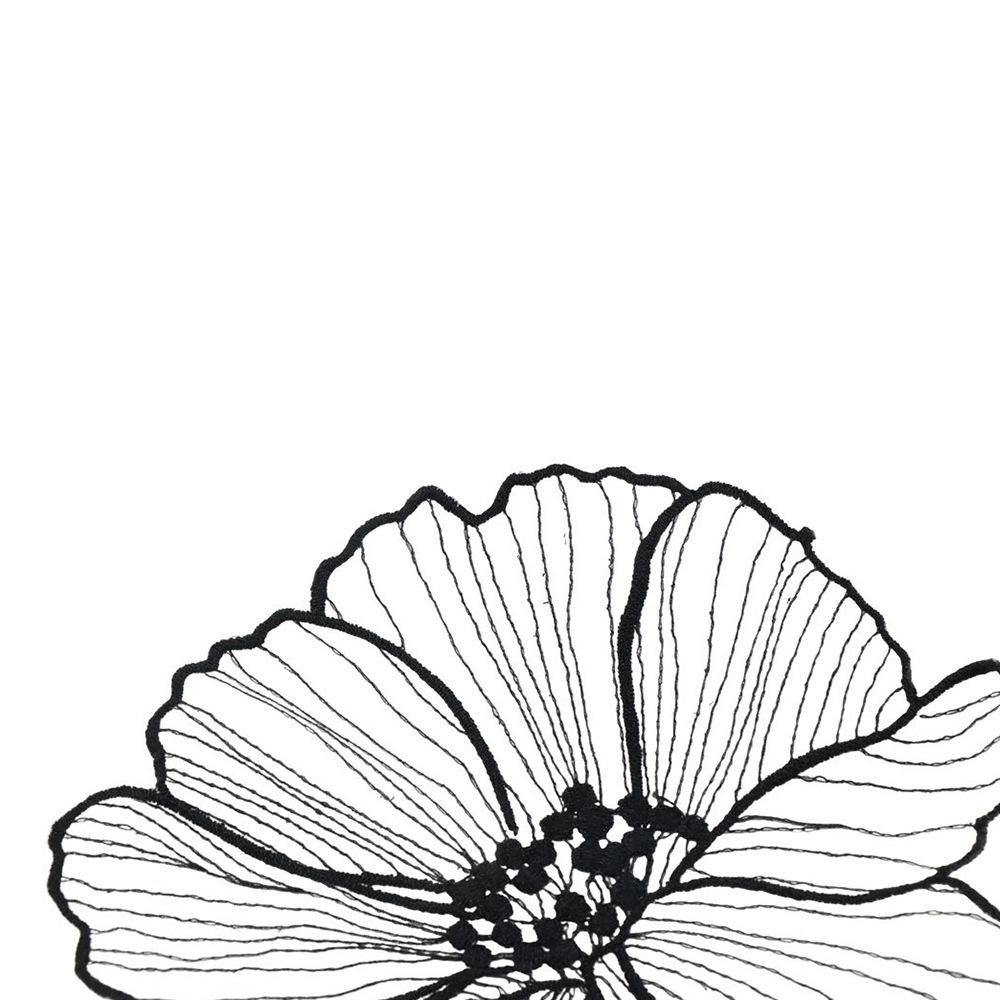 Sew On Embroidered Flower Applique Organza Lace Appliques Garment Flower Patches Wedding Dress