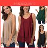 Elegant Women Solid Off Shoulder Sleeveless Lace Patchwork Blouse Shirt Tops Vest Loose For Casual Outings