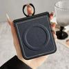 Vintage Leather Lichee Pattern Cases for Samsung Galax Z Flip 7 6 5 4 3 Magnetic Hinge Stand Shockproof Business Mobile Cover