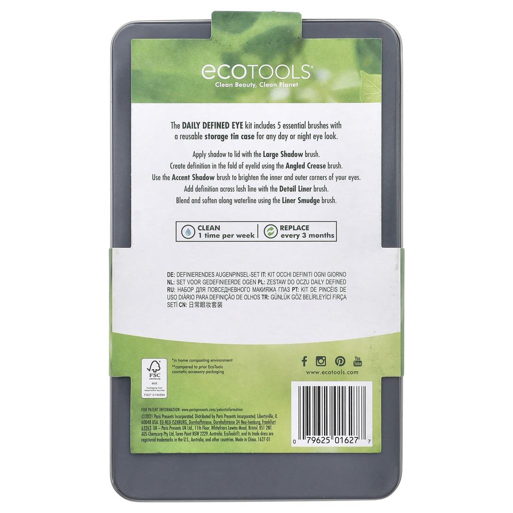 Daily Defining Eye Kit, Set of 5, Storage Tin