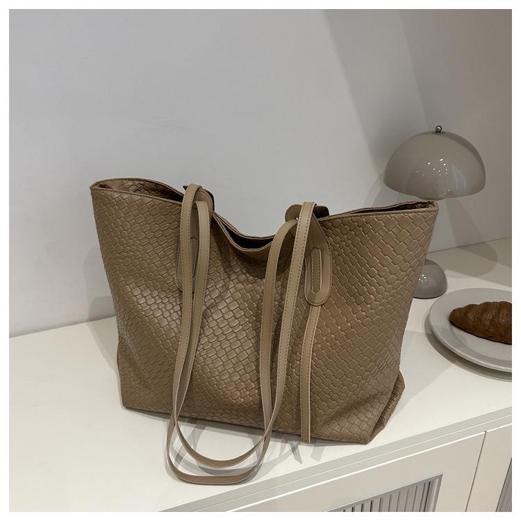 Damska tkana torba tote o dużej pojemności - Nowa moda 2024