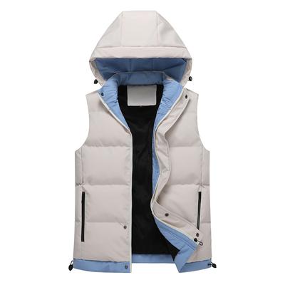 Men 'S Winter Vest Plus Size Hooded Warm Cotton Vest