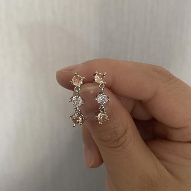 

ANENJERY цветные серьги-капли с кубическим цирконием для женщин, золотые, серебряные серьги Pendientes, свадебные украшения, оптовая продажа