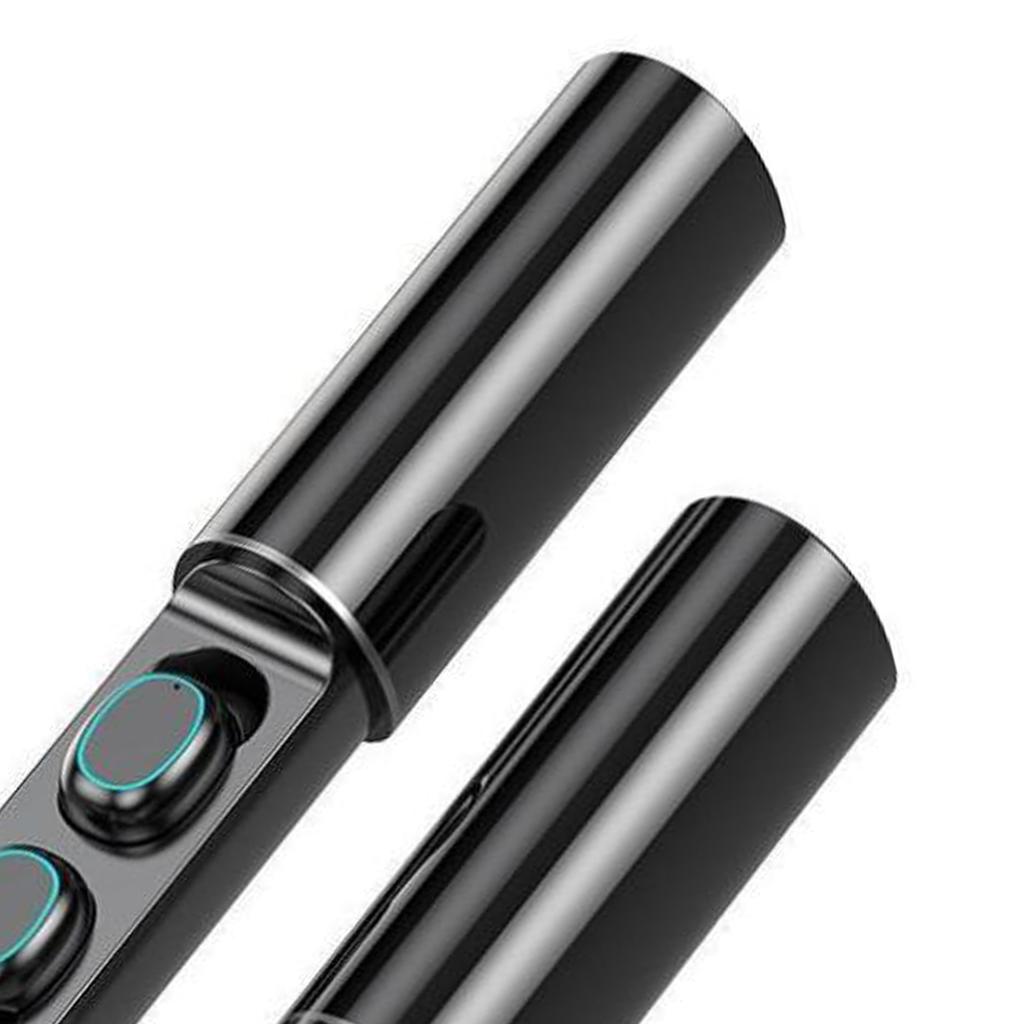 Mini Bluetooth Earbuds Touch Control LED Display Waterproof Wireless Sports Bluetooth Earbuds for Gym Outdoor Black