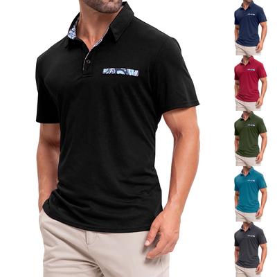 Men's Summer Print Short Sleeve Lapel Shirt Men's Casual Fashion Shirt