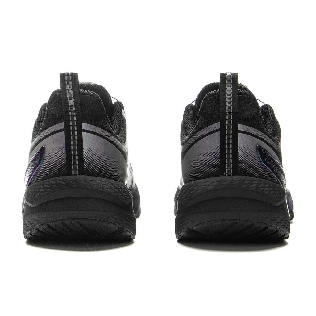 Li Ning Kids Running Shoes Comfortable Soft Skin-Friendly Breathable Low-Top Kids Sneakers Black YKFV006-1