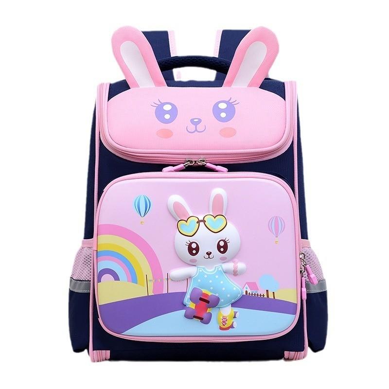 Adorable Cartoon Bunny Backpack For Elementary Students Spacious And Ergonomic