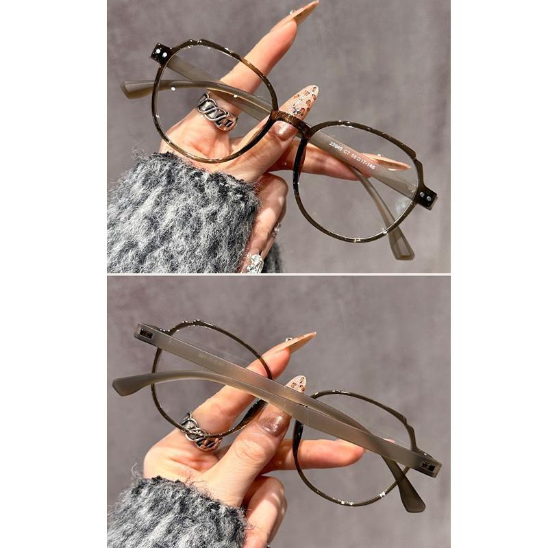 Oversized Round Reading Glasses Fashionable Versatile Presbyopia Eyewear Women Men Simple Blue Light Blocking Computer Glasses
