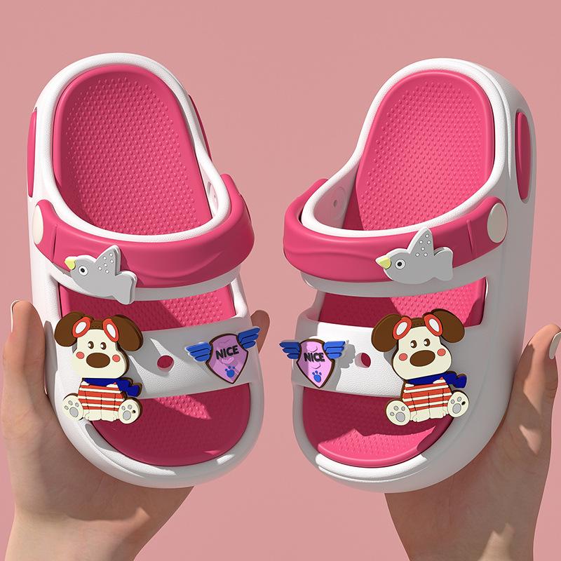 Cartoon-Strandschuhe mit Anti-Rutsch-Funktion - Indoor-Flip-Flops für Mädchen und Jungen