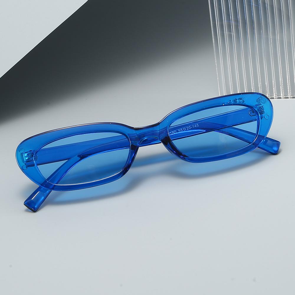 New Retro Small Rectangle Candy Color Sunglasses Women Fashion Trending Rivets Men Leopard Sun Glasses Shades UV400