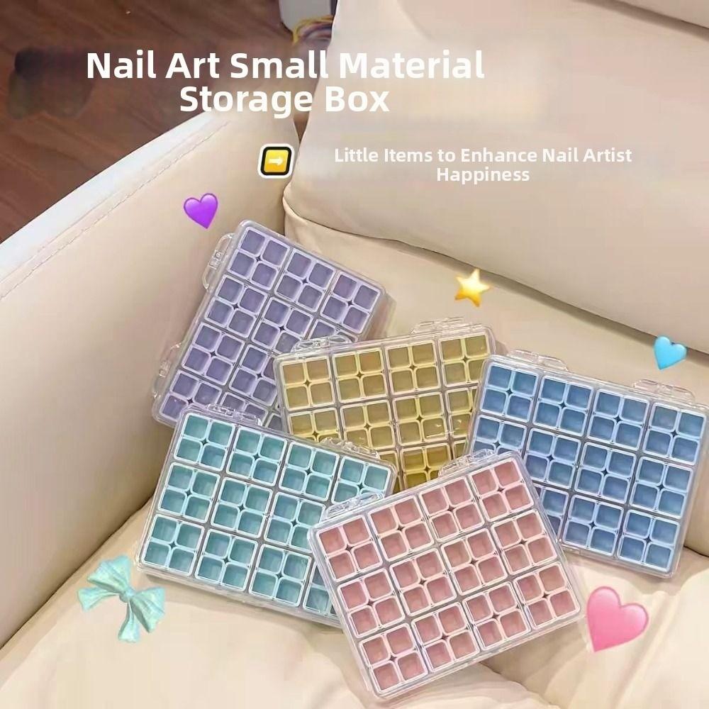 Plastic Nail Accessories Storage Box 48 Grids Home Storage Case New Bead Screw Container  Home