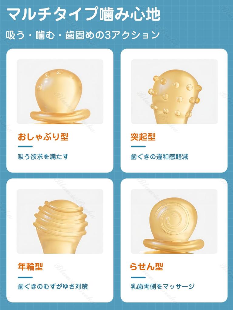 BluewieBroka Teething Toy for Thumb Sucking Handle to Prevent Silicone Teether for Babies 0 Years Safe Infant Teething Baby Storage Recommended by