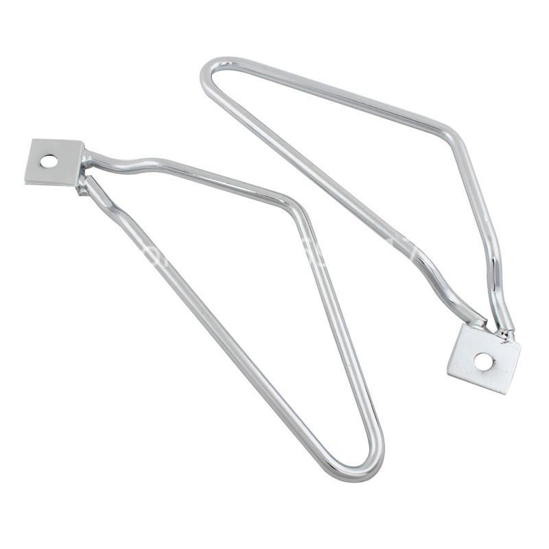 Motorcycle Accessories Saddlebag Brackets 1Pair Side Chrome/Black Steel For Harley Sportster 883 Iron XL883N Dyna Fat bob FXDF