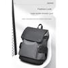 Men Large Capacity Flap PU Backpack with Multiple Pockets for Daily Commute and Travel
