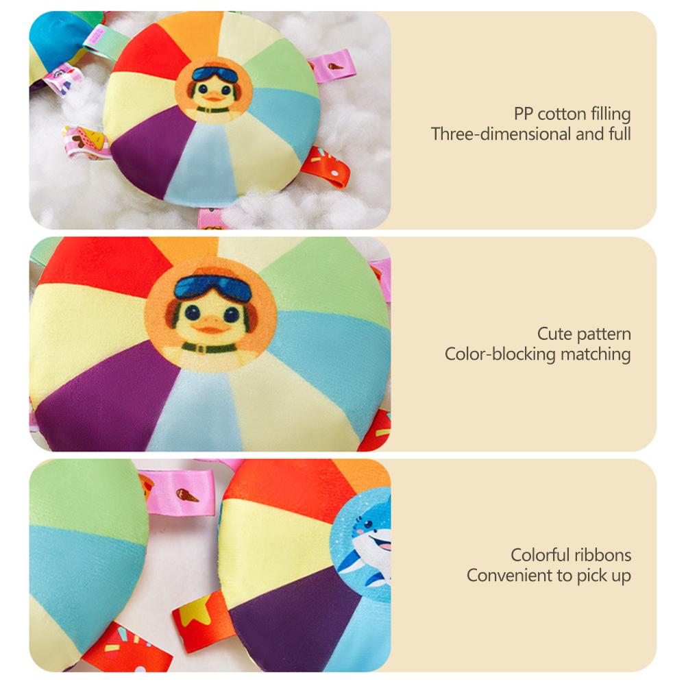 Interactive Dog Toy with Bell Dog Bite Toys Flying Disc for Training and Play Stress Relief Plush Stuffed Dog Toy