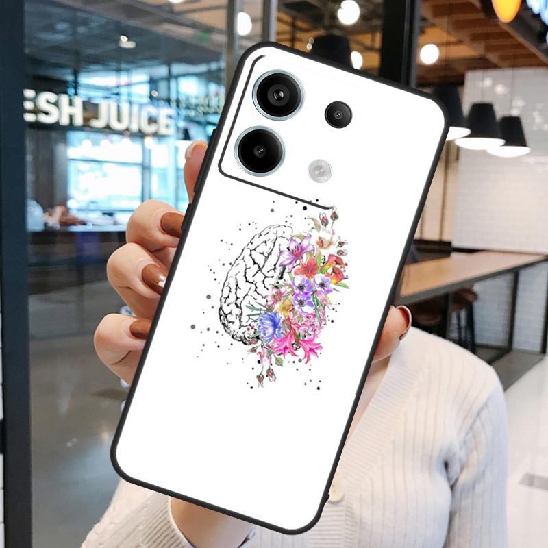 Anatomia Mózg Etui Dla Xiaomi Redmi Note 11 9 10 12 13 14 15 Pro Plus Redmi 15 15C 10C 12C 13C 14C Pokrowiec
