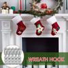 Cable Holders Removable No Punching Christmas Garland Hooks For Bedroom Living Room Fireplace Mantle Stairways Desk Wall