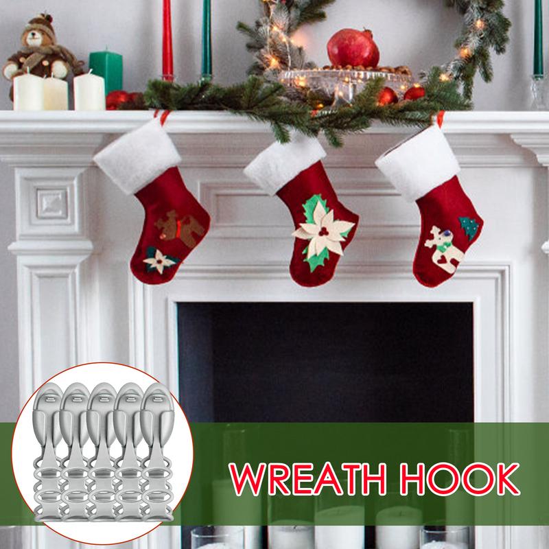 Cable Holders Removable No Punching Christmas Garland Hooks For Bedroom Living Room Fireplace Mantle Stairways Desk Wall