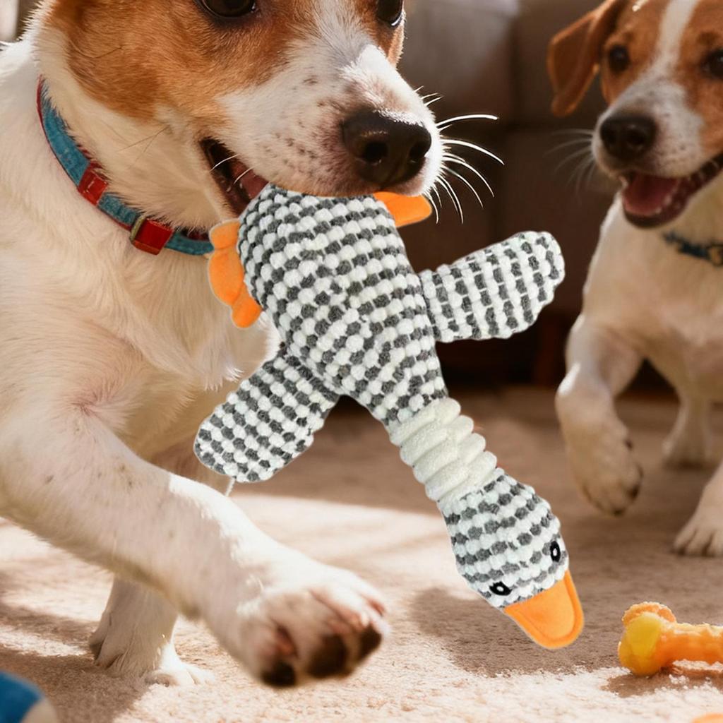 Dog Chew Toys Plush Duck Stuffed Animal Crinkle Dog Puppy Chew Toys For Medium Small Breed Home Indoor Outdoor Daily Travel