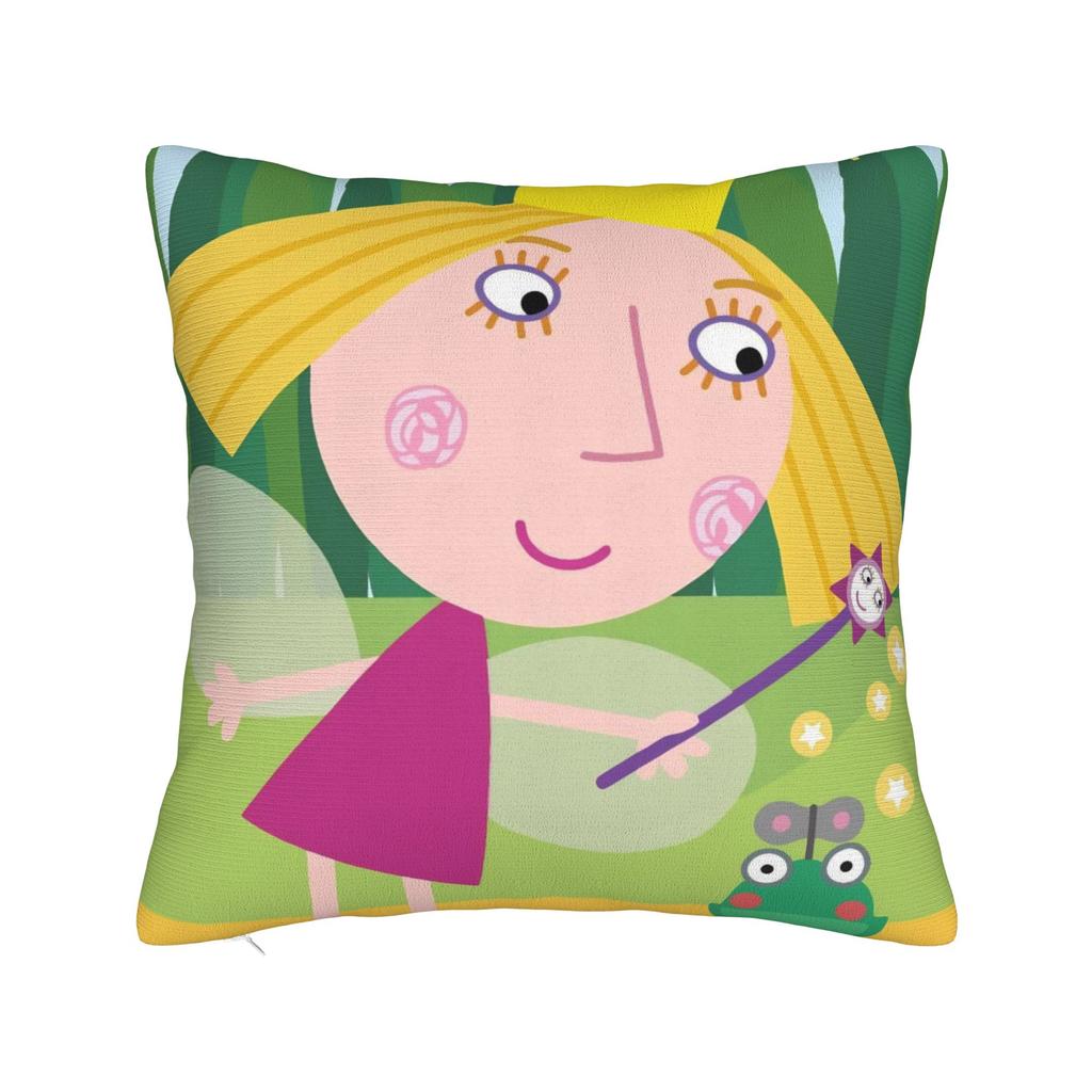 Cartoon B-Bens & H-Hollys Pillow Case Graphic Pillow Cover Retro Trendy Pillowcases For Sofa Home Decor