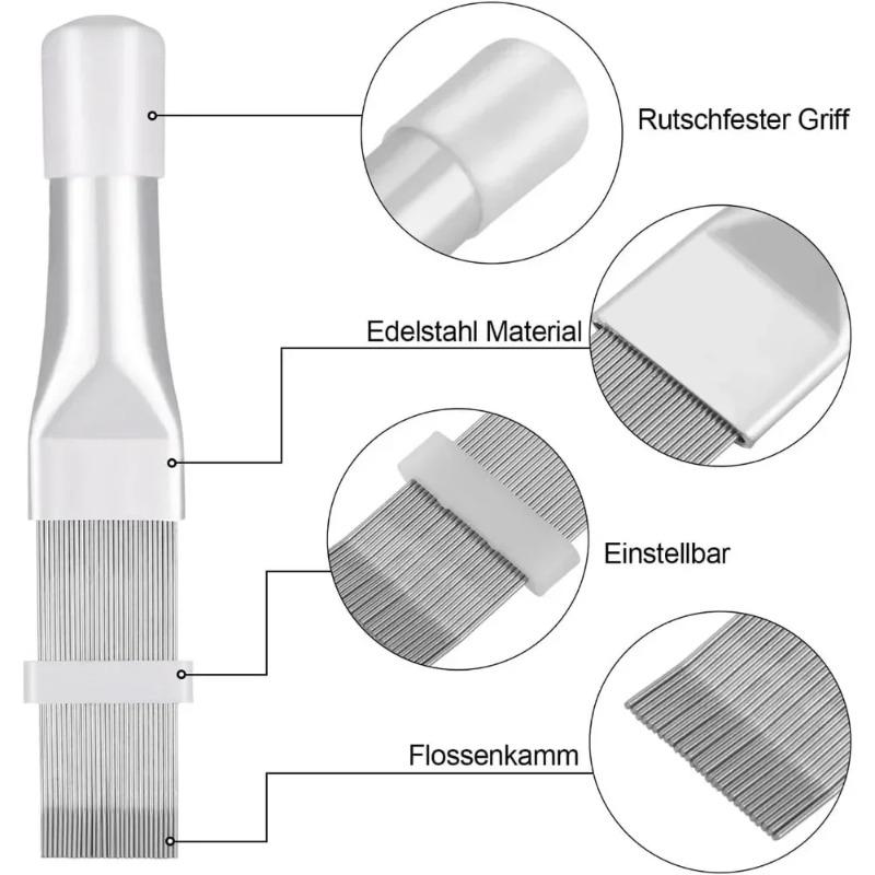 For Cleaning Brush Condenser Dryer, Flap Comb, Refrigerator Air Conditioner, Metal Cleaning Radiator Coil Evaporator