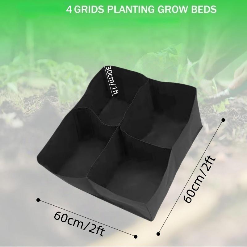 4/8 Grids Extra Large Fabric Grow Bag Garden Planter Planting Bed Vegetables Flowers Herbs
