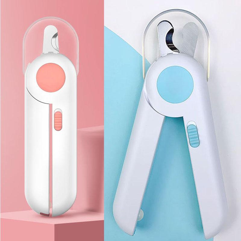 

Машинка для стрижки ногтей для домашних животных, безопасная прозрачная перегородка, триммер для ногтей для маленьких собак и кошек со светодиодной подсветкой для щенков, котят