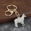 Metal Key Holder Faux Pearl Sheep Keychain, Zinc Alloy Lamb Car Ring Animal Keyring Pendant Holder, Handbags Backpacks Charm Decorative Accessory for