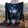 Warme Flanelldecke mit Inter Mailand Muster, Leichte, bequeme Überwurfdecke für Bett und Sofa