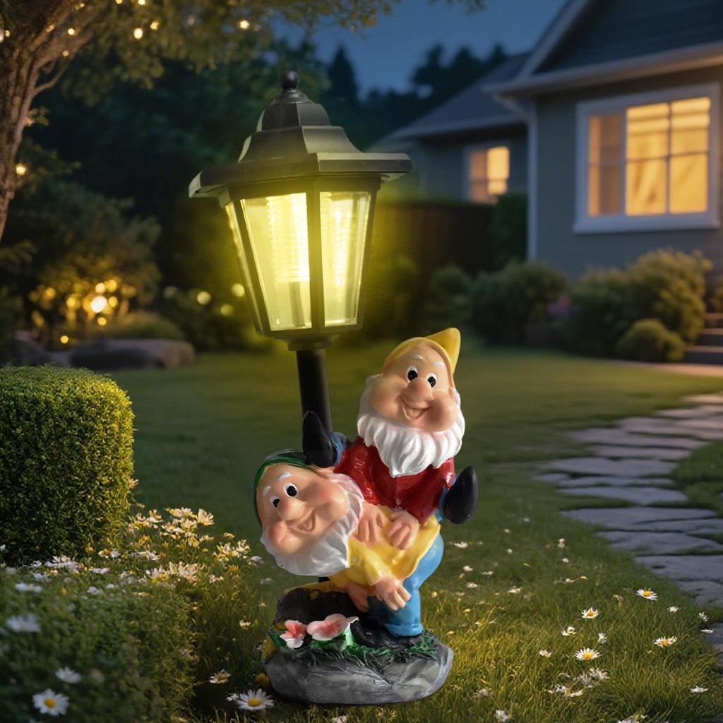 Outdoor Solar Garden Gnome Lights: Christmas Elves for Courtyard, Balcony, Path, and Villa Decoration
