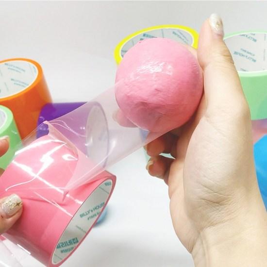 Billy's House Tape Ball 20M 6 Colors 1 Set KC Childrens Safety Certification Toy Ball Making, popular Korean game