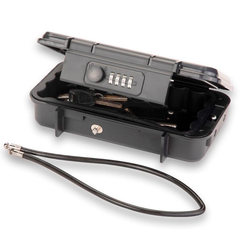 Waterproof Not Theft Easy Carry Lock Box Small Travel Safe Box Strong ABS Lock Box for Gym Travel Hotel Essential